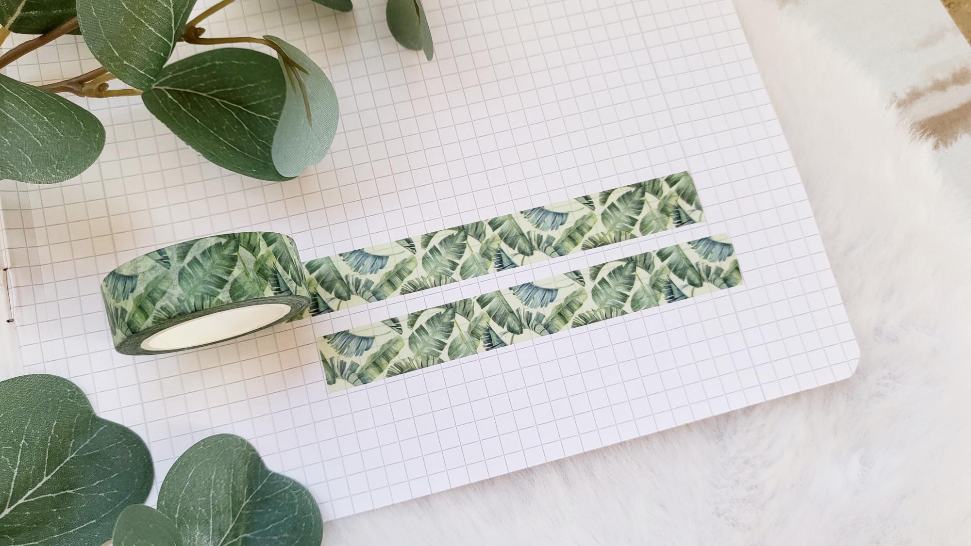 Washi Tape tropische Blätter